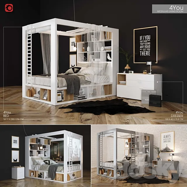 4_YOU_bedroom 3D Model