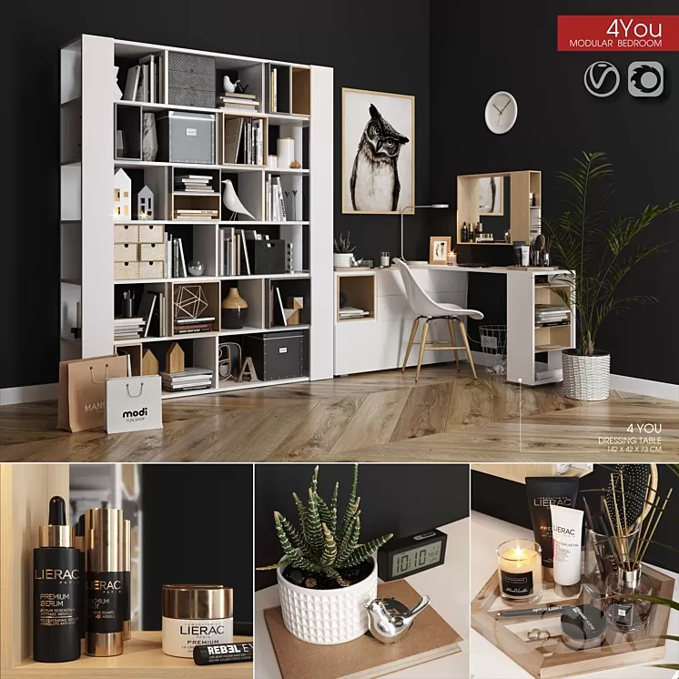 4_YOU_modular_bedroom 3D Model