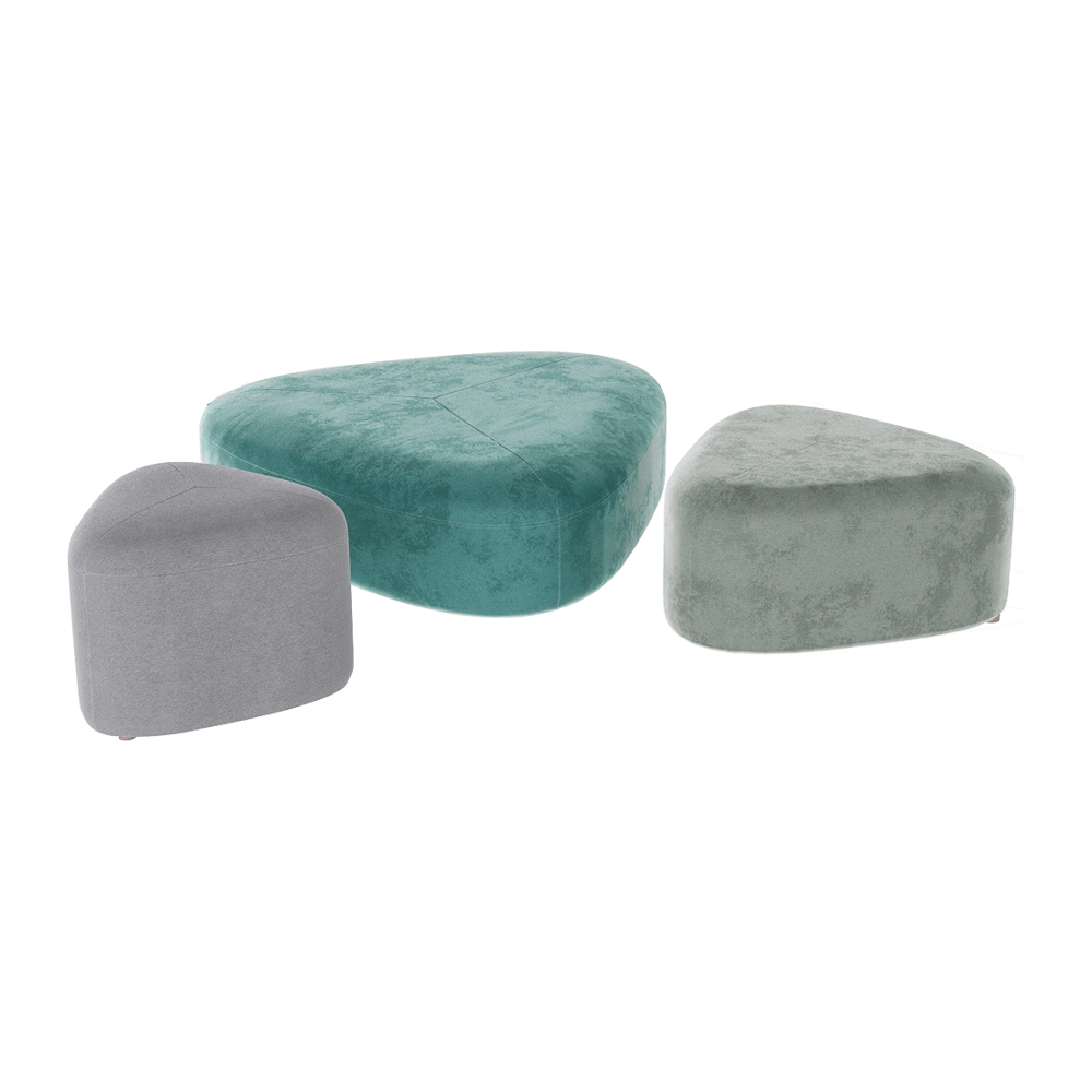 4Corners - Pouf Stone 3D Model