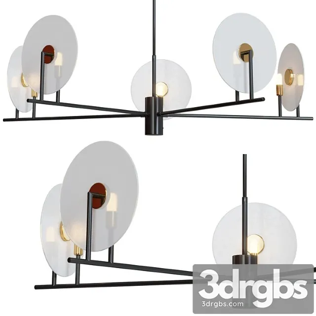 5 chandelier 3D Model Free