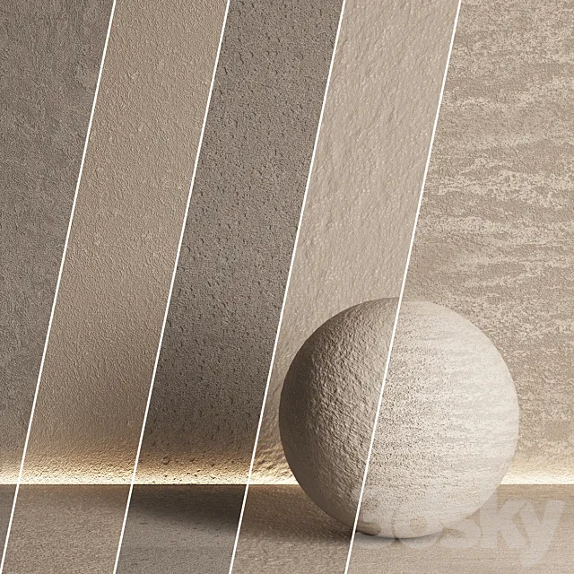 5 in 1 Set of decorative plaster No. 06 Free Download