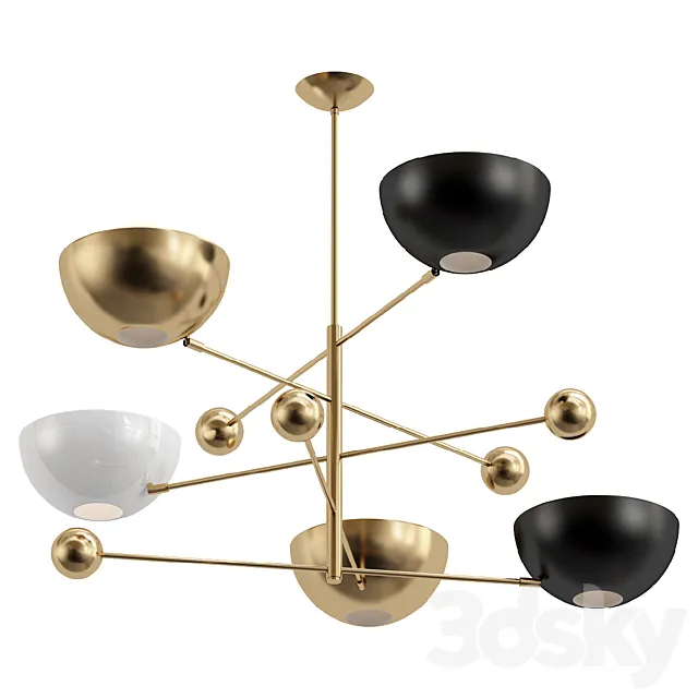 5 Rotating Balanced 3D Model