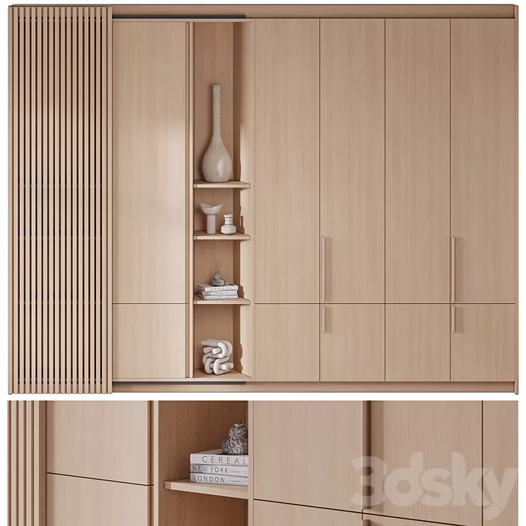 52 Wardrobe Composition 3D Model Free