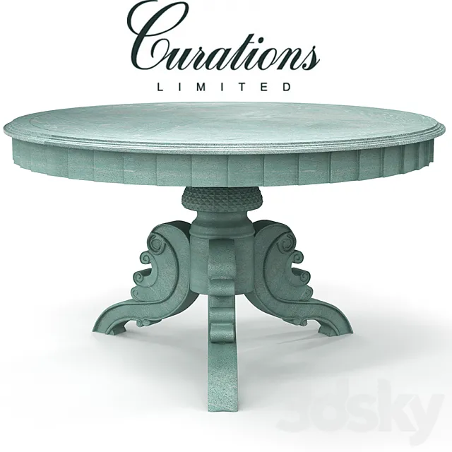 55 "FRENCH ROUND TABLE 3D Model