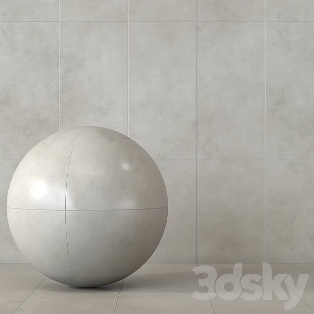 6 Porcelain Ceramic Floor Texture - Seamless - 3 Color - 2 Size 3D Model