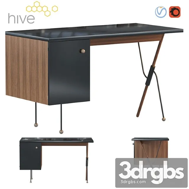 62 Desk 3D Model Free