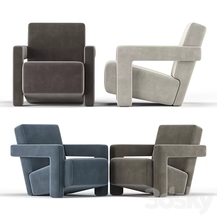 637 Utrecht Armchair 3D Model