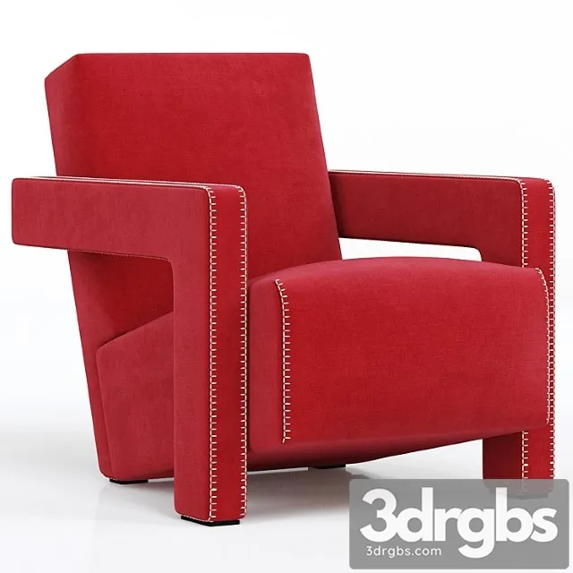 637 Utrecht Cassina Armchair Xl 3D Model Free