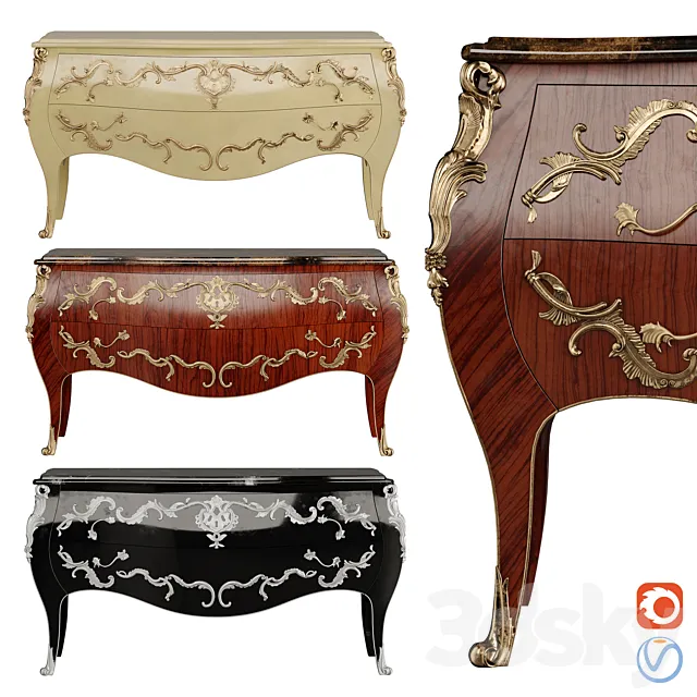 6706 – P_Commode 3D Model