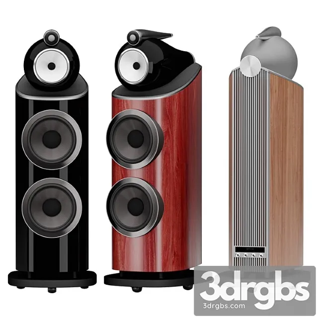 801 D4 Tower Speaker 3D Model Free