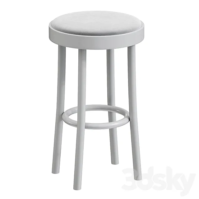 822 | Stool with integrated cushion By TON 3D Model