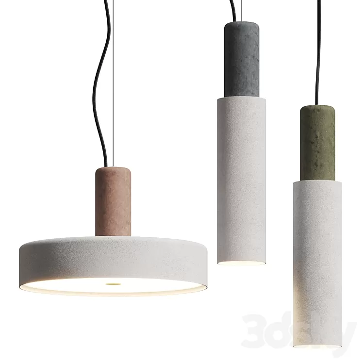 9010 Novantadieci Mix & Match Pendant Lamps 3D Model