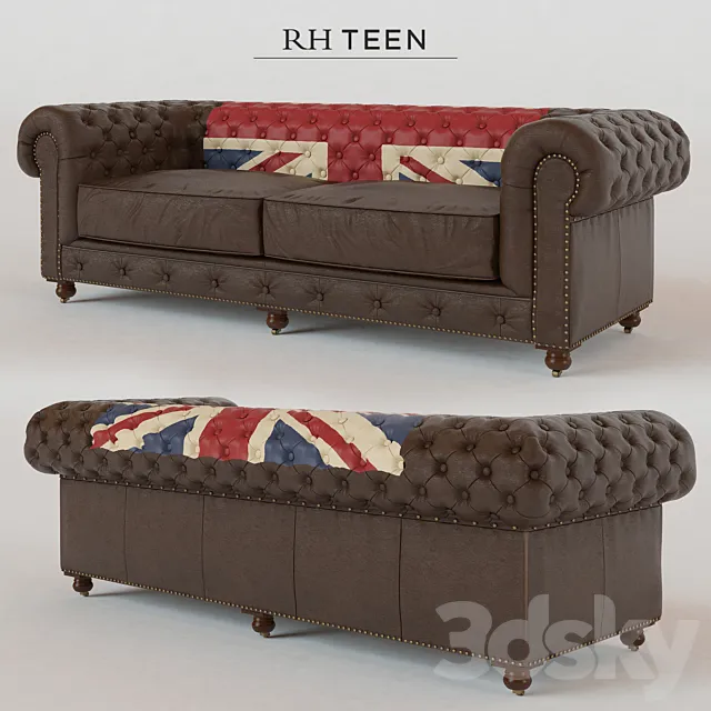 98 "KENSINGTON UNION JACK SOFA 3D Model