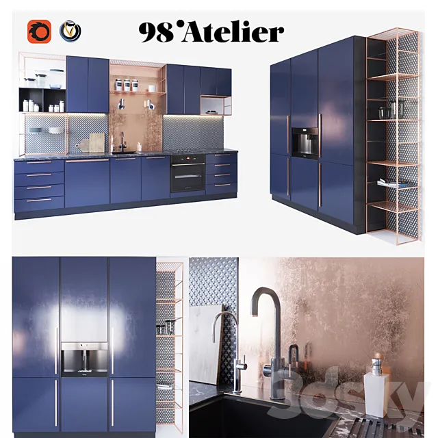 98'Atelier Kitchen 3DModel