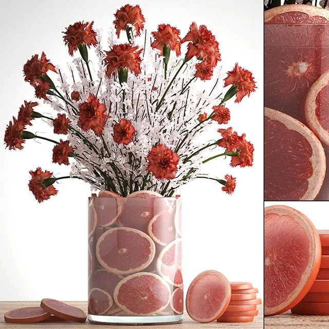 A bouquet of flowers 64 3D Model