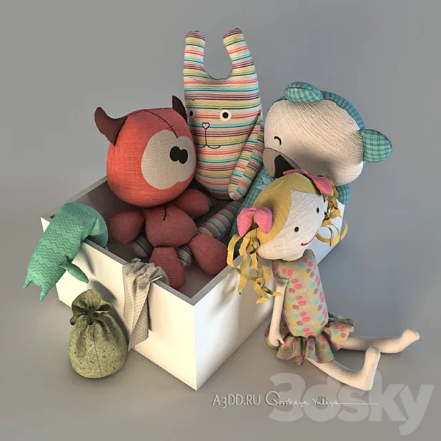 a box of toys 3DModel