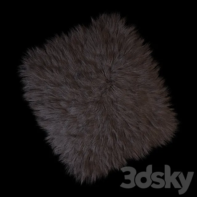 A carpet of sheep skins 3DModel