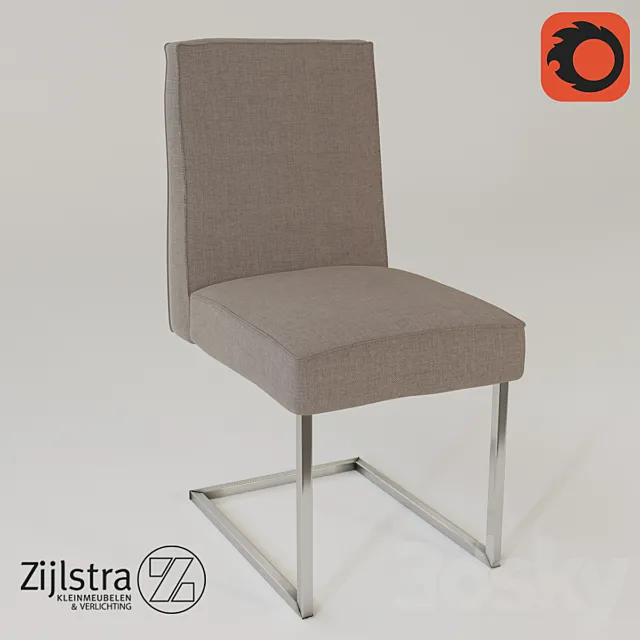 A chair and a bar stool zijlstra 3DModel