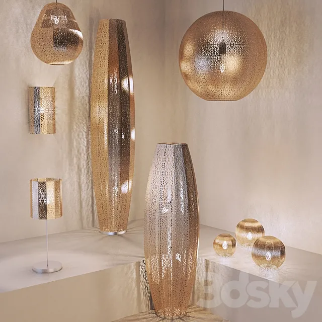 A collection of lamps from NEXT 3DModel