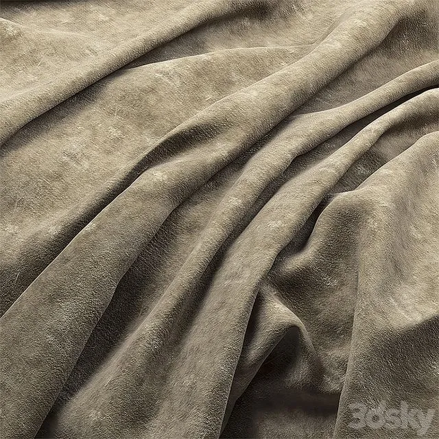 A collection of suede fabrics 3D Model