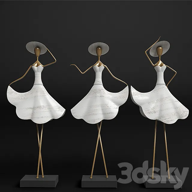 A dancer 3D Model