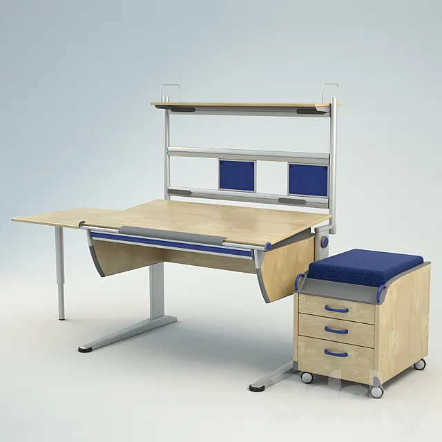 A desk in the nursery 3DModel
