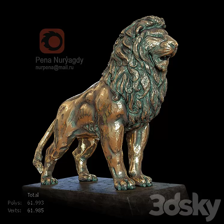 a lion 3D Model