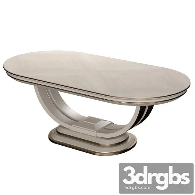 A R Arredamenti Oliver Collection Dinner Table Art Ol06 3D Model Free