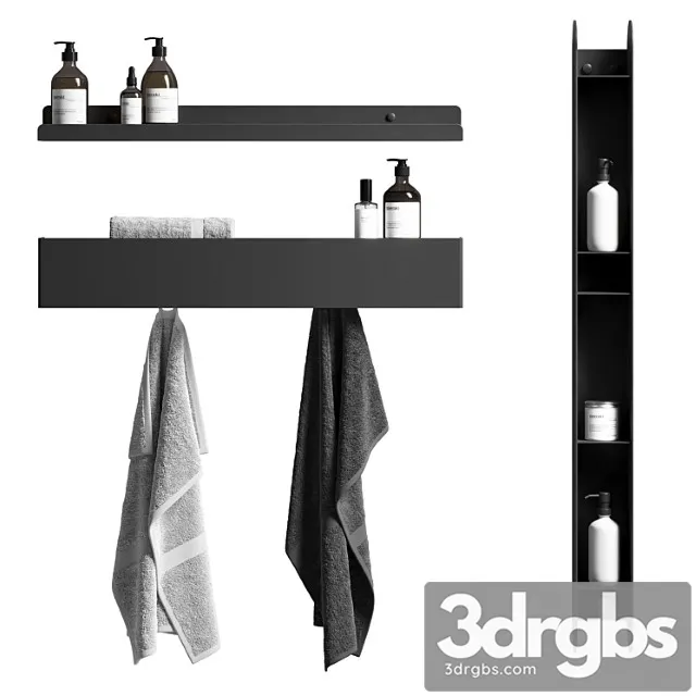 A Set For Your Bathroom 3D Model Free