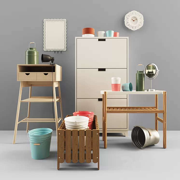 A set of 2 IKEA 3D Model