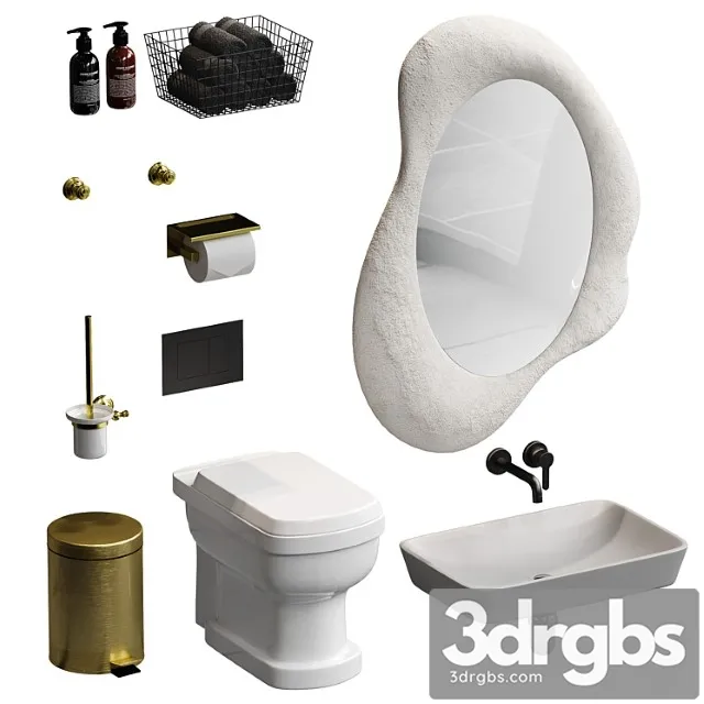 A Set Of Accessories For The Bathroom 3D Model Free