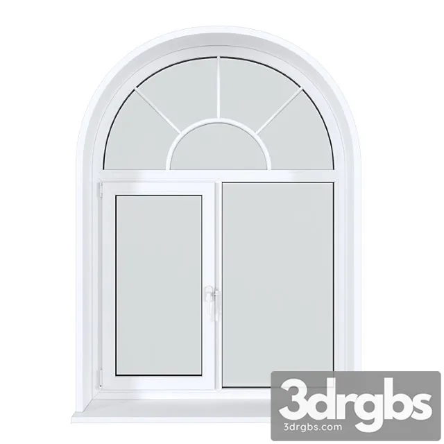 A set of arched plastic windows 18 3D Model Free