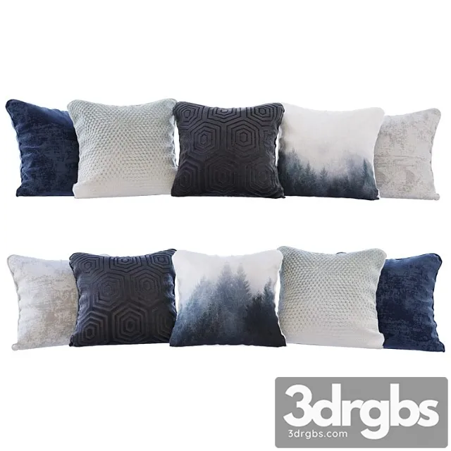 A set of blue forest blue forest you 3D Model Free