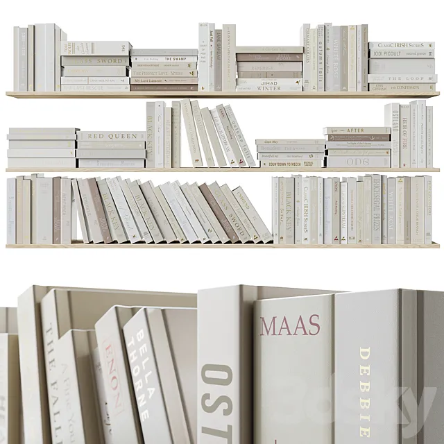 A set of books Books dark beige_1 Free Download
