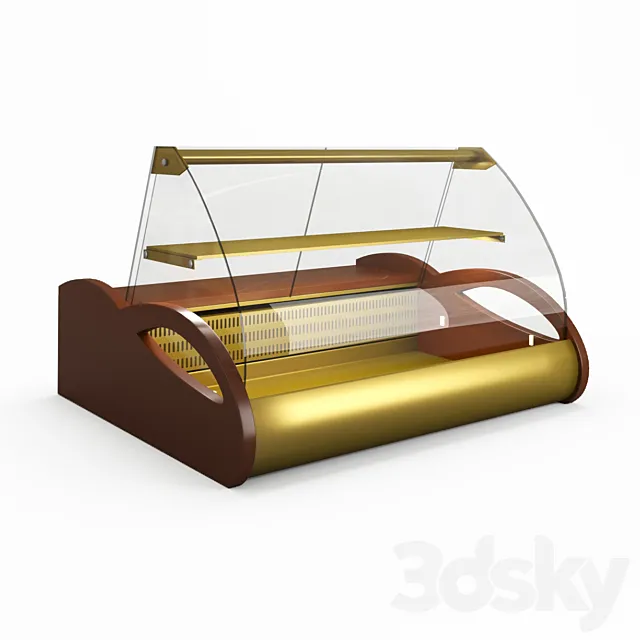 A set of desktop refrigerated confectionery showcases Carboma Pole Argo Argo Lux 1.0 1.5 3D Model