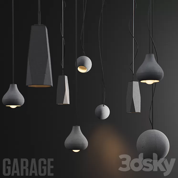 A set of fixtures Garage Factory 3D Model