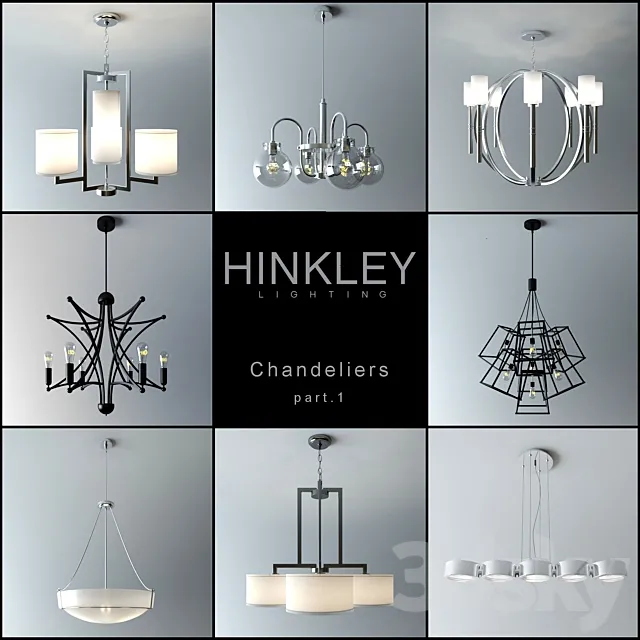 A set of fixtures Hinkley lighting. Part 1 3DModel