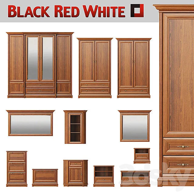 A set of furniture for storage of BRW collection KENT. part 2 3DModel