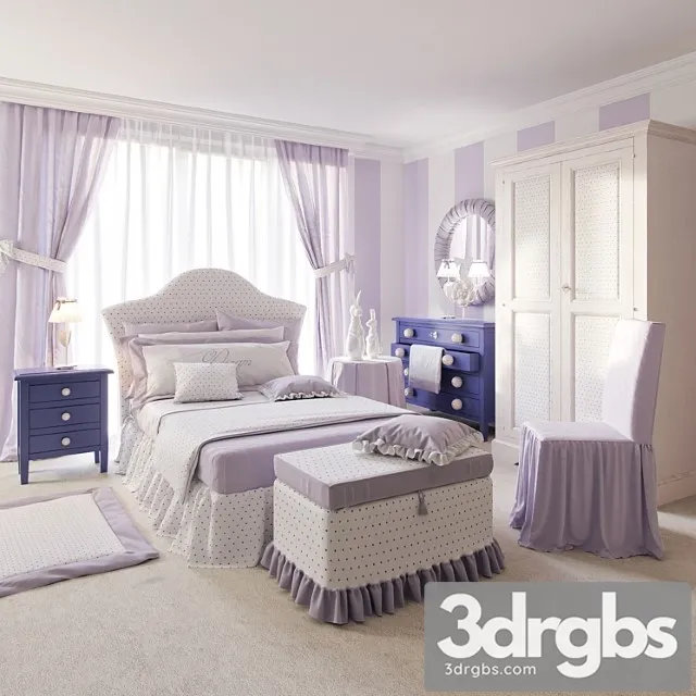A Set Of Furniture In A Nursery Leonard Dolfi 3D Model Free