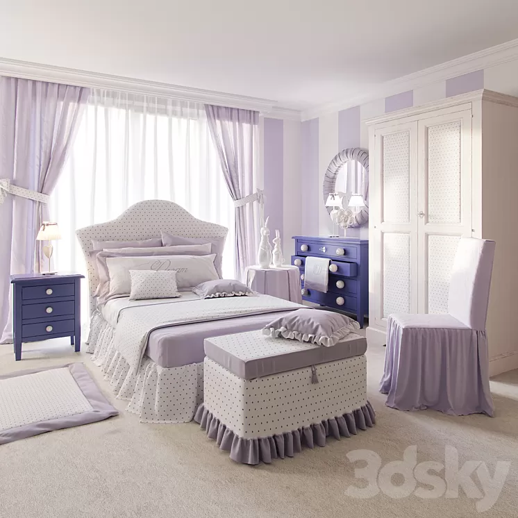 A set of furniture in a nursery Leonard Dolfi 3D Model