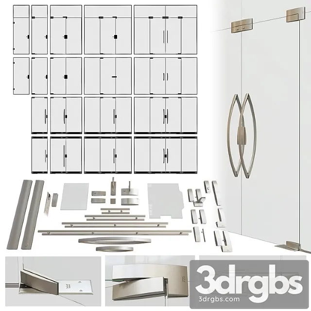 A set of glass doors dorma arcos 3D Model Free