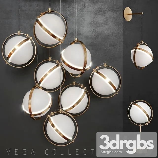 A set of lamps by baroncelli Collection vega 3D Model Free