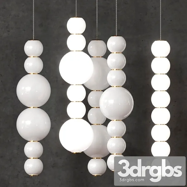 A set of lamps Formagenda Pearls double 3D Model Download