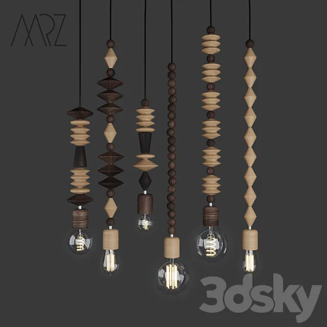 A set of lamps from Marz Dezigns 1 3D Model
