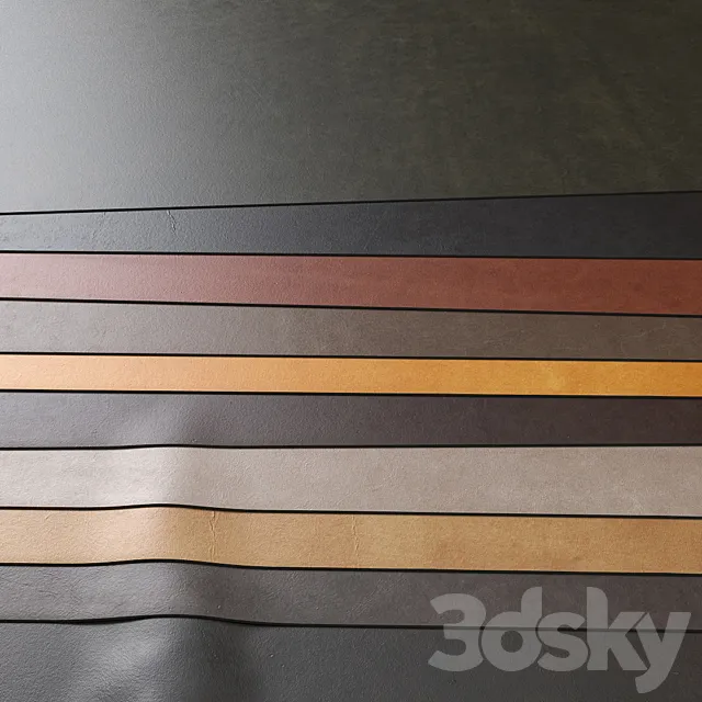 A set of materials "Waxy leather pull up" 3DModel
