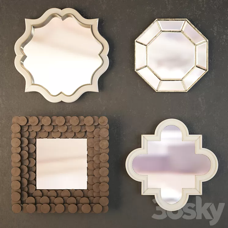 A set of mirrors 3D Model