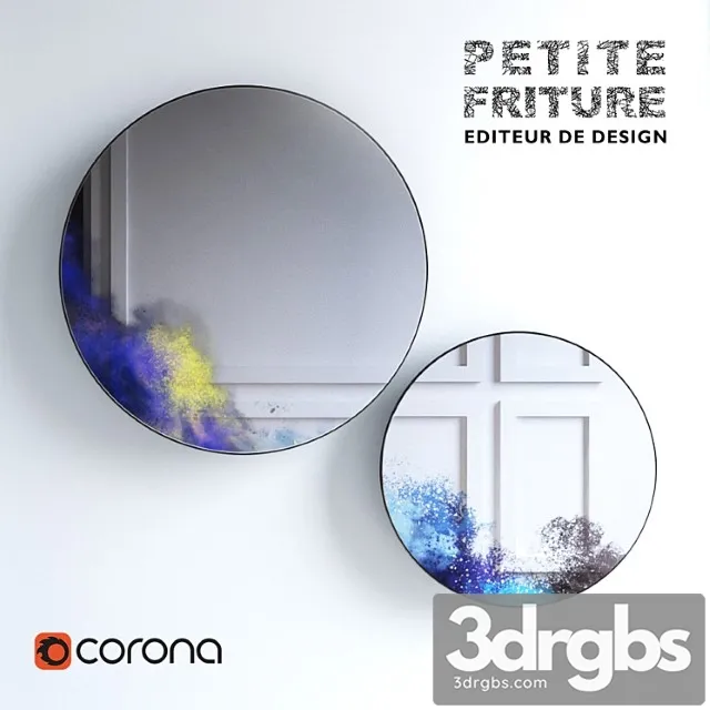 A set of mirrors francis petit miroirs muraux ii 3D Model Free