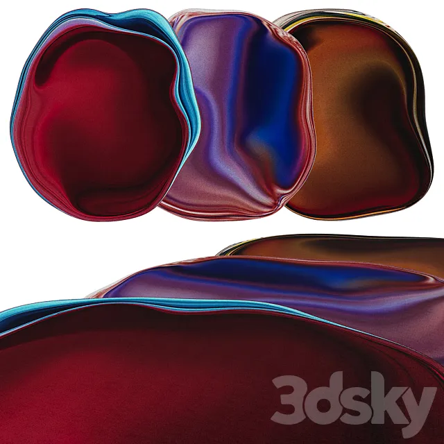 A set of Moooi carpets from the Mixing Pixels collection Free Download