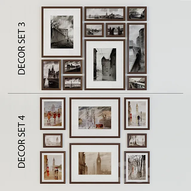 A set of pictures 3D Model