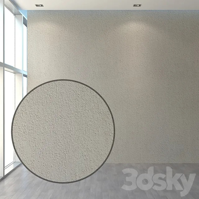 A set of plaster for the facade and interior "Bark beetle" 3D Model